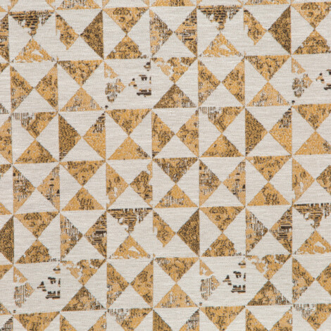 Spartan II Collection: Gold Triangle Motifs Furnishing Fabric, 280cm 1