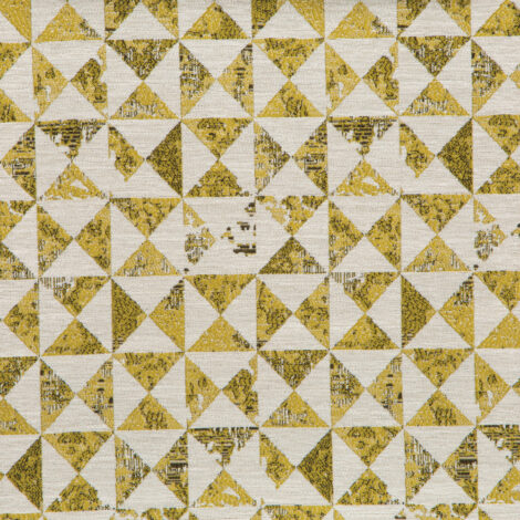 Spartan II Collection: Lime Triangular Motifs Furnishing Fabric, 280cm 1