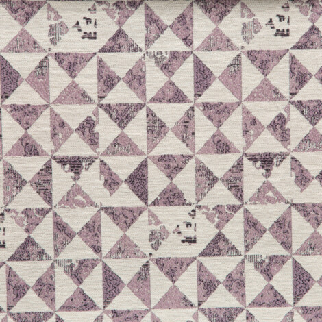 Spartan II Collection: Lilac Triangle Motifs Furnishing Fabric, 280cm 1
