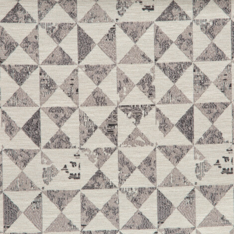 Spartan II Collection: Grey Triangle Motifs Furnishing Fabric, 280cm 1