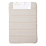 Domus: Coral Fleece Memory Foam Bath Mat: (60x40)cm, Cream