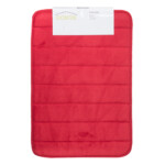 Domus: Coral Fleece Memory Foam Bath Mat; (60x40)cm, Red