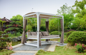 Canopy swing bed garden furniture