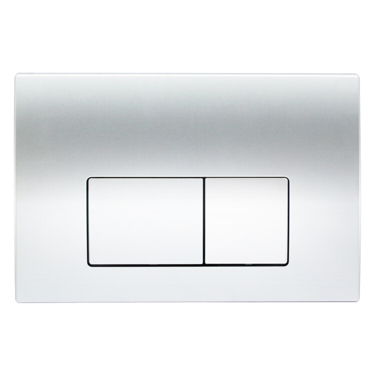 Duravit: Square Cistern Actuator Plate, Glossy Chrome Plated
