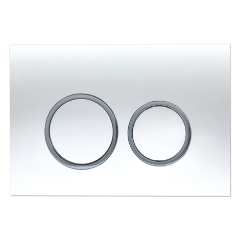 Duravit: Round Cistern Actuator Plate, Glossy Chrome Plated 1