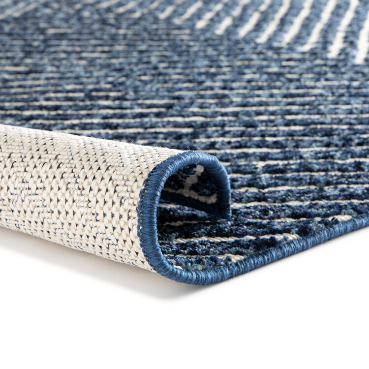 Balta: Re-Mix Carpet Rug; (80x150)cm, Blue/White