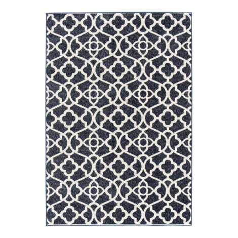Balta: Re-Mix Carpet Rug; (80×150)cm, Navy Blue/White 1