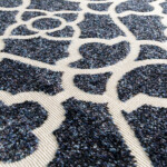 Balta: Re-Mix Carpet Rug; (80x150)cm, Navy Blue/White