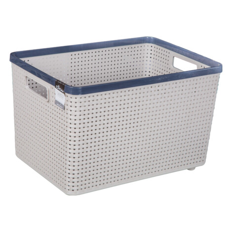 Sann Storage Basket, Soft Cream/Soft Grey