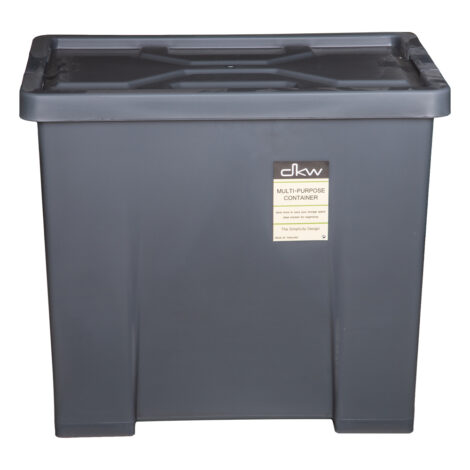 A4 Multi Purpose Storage Box With Lid-25Lts, Grey 1