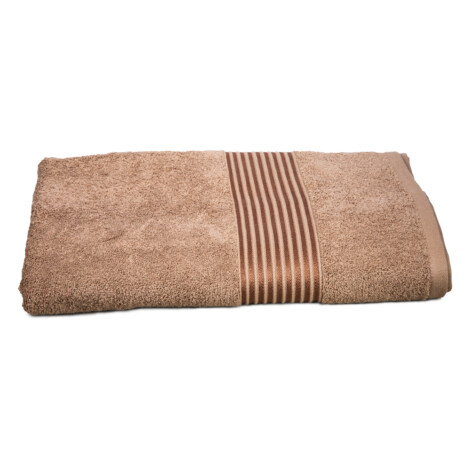 Beach Towel, Striped: (81×163)cm, Brown 1