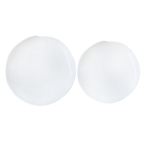 Domus: Porcelain Serving Plates Set; 2Pcs, White 1