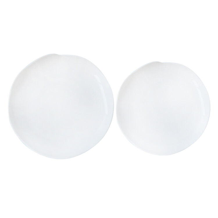 Domus: Porcelain Serving Plates Set; 2Pcs, White