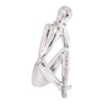 Domus: Abstract Sculpture With Base; 8.3inch, Silver