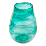 Domus: Glass Vase; (20x14x28)cm, Green