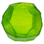 Domus: Glass Vase; (12.5x12.5x9.5)cm, Green