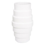Ceramic Vase; (22x15x42)cm, Matt White