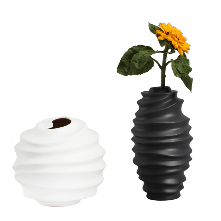 Ceramic Vase; (35x35x35)cm, Matt White
