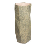 Ceramic Vase; (17x17x42)cm, Mixed Earth Grey