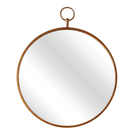Decorative Wall Mirror With Frame; (80×80)cm, Gold 1