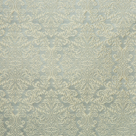 Laurena Dario Collection: Textured Damask Patterned Furnishing Fabric; 280cm, Natural Beige Green 1