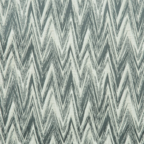 Laurena Dario Collection: Textured Distressed zigzag Patterned Furnishing Fabric; 280cm, Green/Grey 1