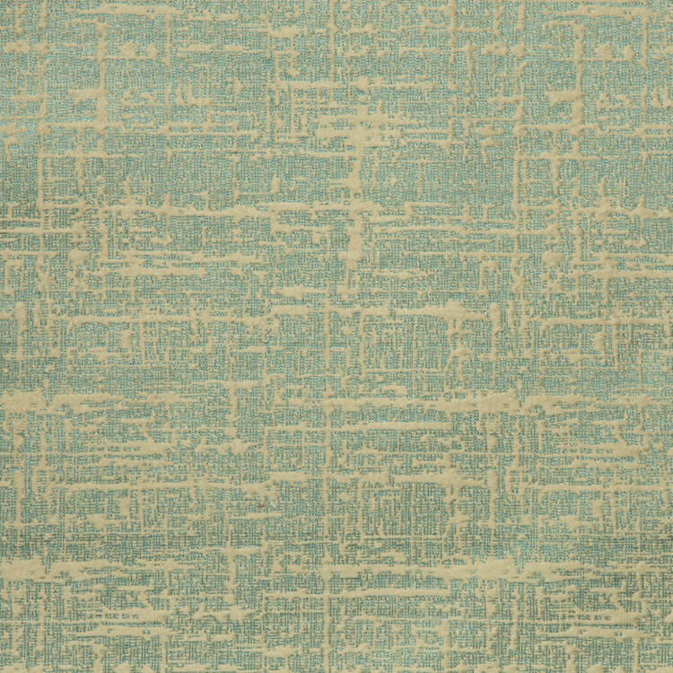 Laurena Dario Collection: Textured Abstract Patterned Furnishing Fabric; 280cm, Mint/ Grey