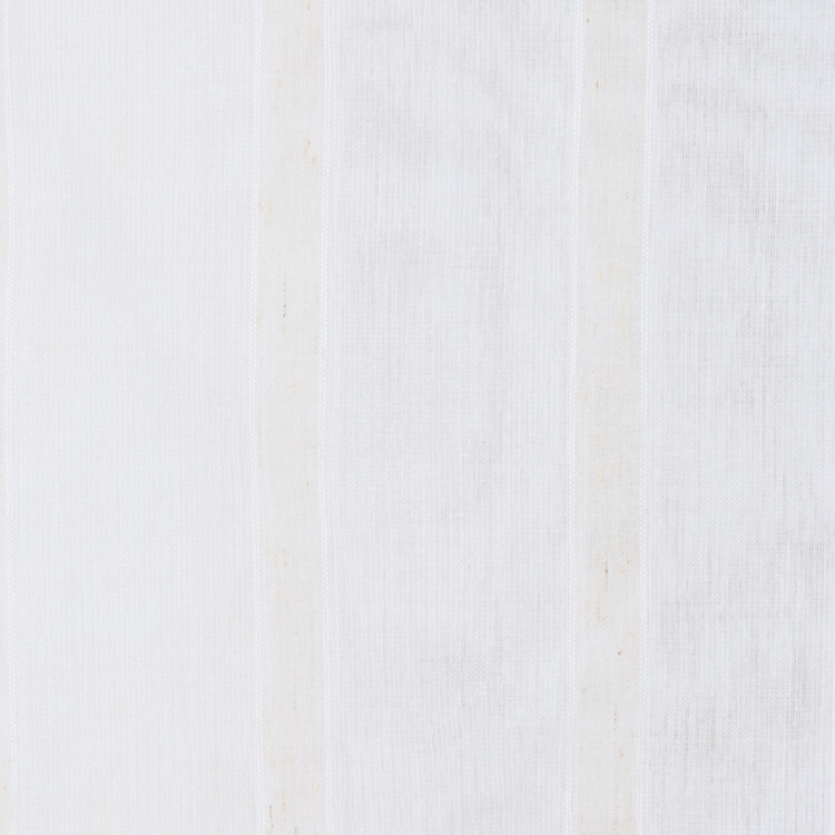 Eli Collection: Mitsui Polyester Sheer Fabric; 280cm, White/Light Brown
