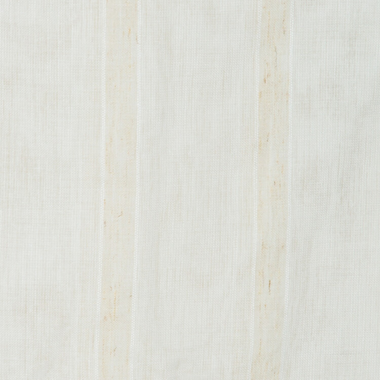 Eli Collection: Mitsui Polyester Sheer Fabric; 280cm, White/Light Brown