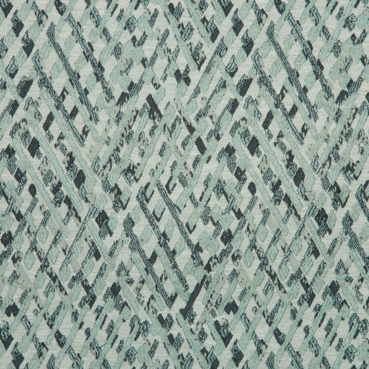 Vista Collection: Haining Textured Diamond Shaped Patterned Furnishing Fabric; 280cm, Sky Blue/White