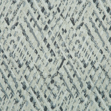 Vista Collection: Haining Textured Diamond Shaped Patterned Furnishing Fabric; 280cm, Light Grey/White 1