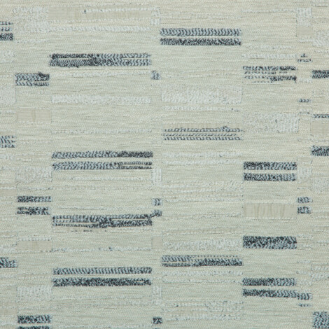 Vista Collection: Haining Textured Asymmetrical Striped Patterned Furnishing Fabric; 280cm, Light Grey/White 1