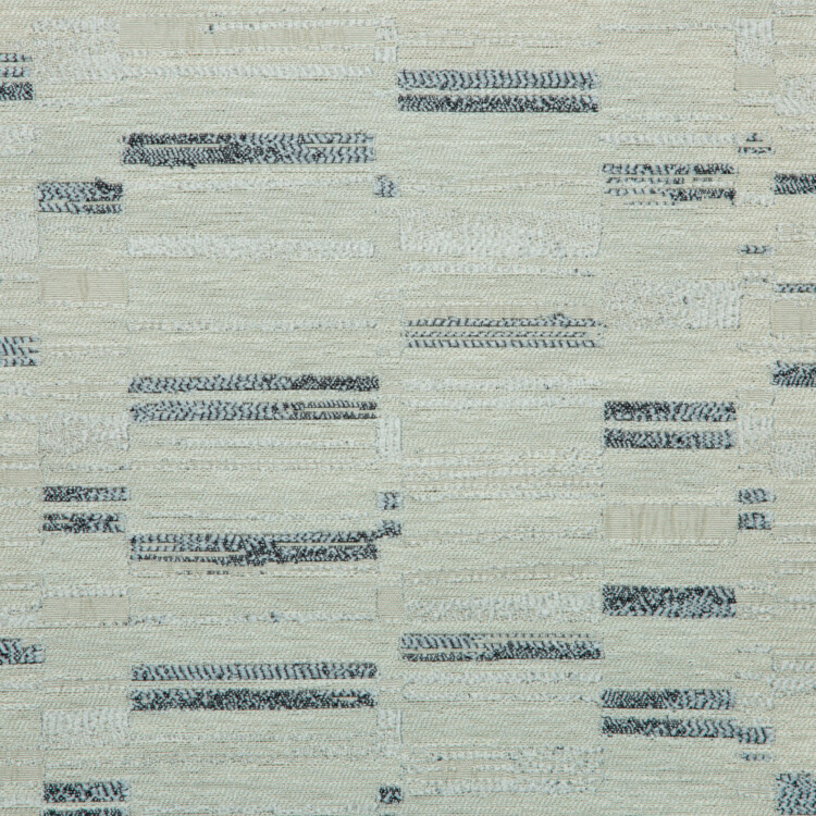 Vista Collection: Haining Textured Asymmetrical Striped Patterned Furnishing Fabric; 280cm, Light Grey/White
