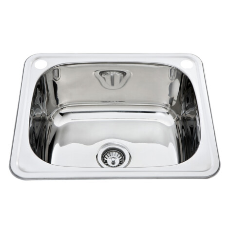 Stainless Steel Kitchen Sink: Single Bowl, Rectangular, (60×50)cm 1