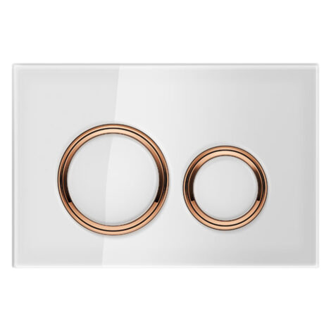 Geberit: Actuator Plate, Sigma21 For Dual Flush- Red Gold: White  1