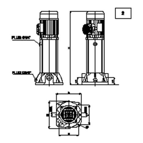 KVC 45/120 M Vertical Multi-Stage Technopolymer Centrifugal Pump