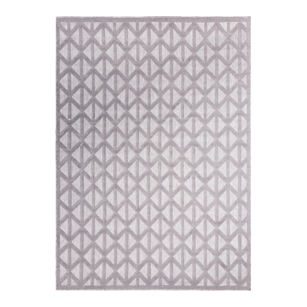 Grand: Newport Chevron Diamond Pattern Carpet Rug, (80×150)cm, Grey 1