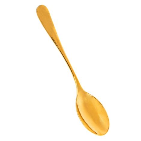 Royce Dessert Spoon, Bright Gold