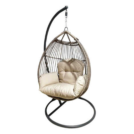 Garden Swing Basket With Cushion; (90x60x118)cm 1