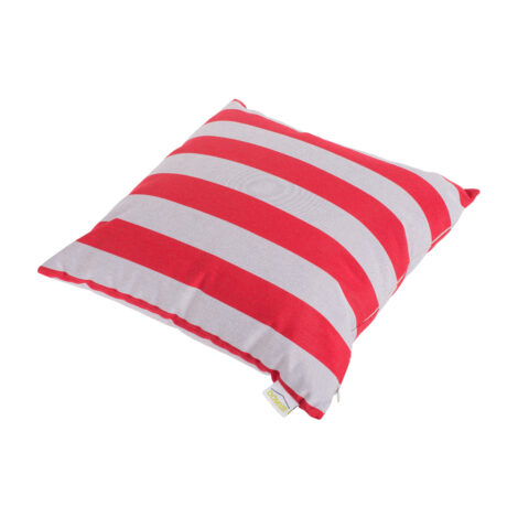 Domus: Outdoor Pillow; (45x45)cm, Red Striped