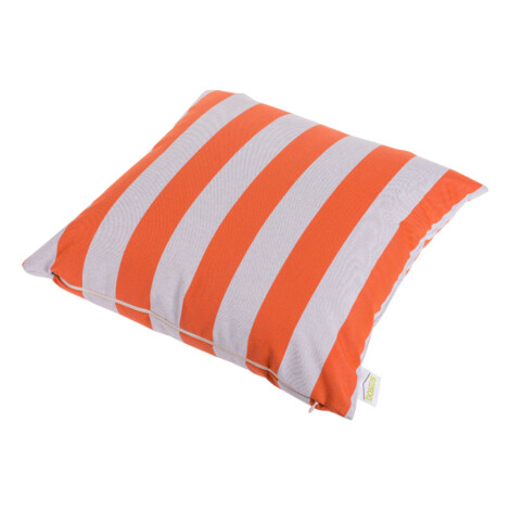 Domus: Outdoor Pillow; (45x45)cm, Orange Striped