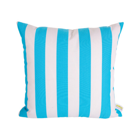 Domus: Outdoor Pillow; (45×45)cm, Blue Striped 1