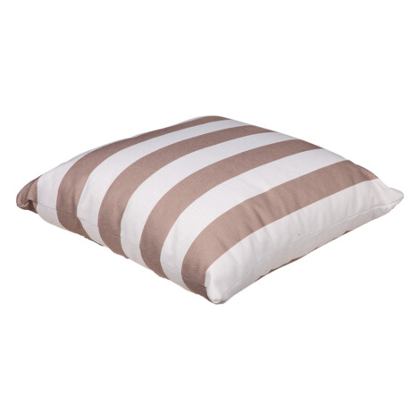 Domus: Outdoor Pillow; (45x45)cm, Brown Striped