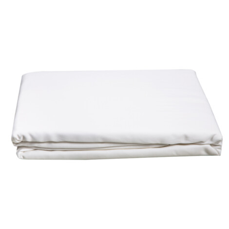 Single Fitted Bed Sheet, 1pc: (120x200+30)cm, White