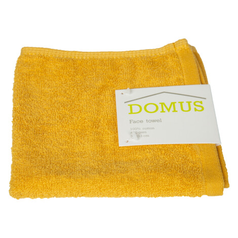 Domus 2: Face Towel: 400 GSM, (33×33)cm, Mustard 1