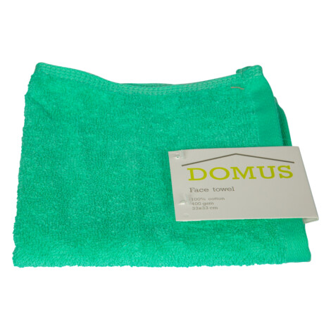 Domus 2: Face Towel: 400 GSM, (33×33)cm, Turquiose 1