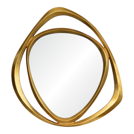 Decorative Wall Mirror With Frame; (94×118)cm, Gold 1