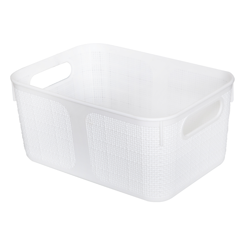 Index: Warin Laundry Basket; (27.5x19x12.5)cm, White