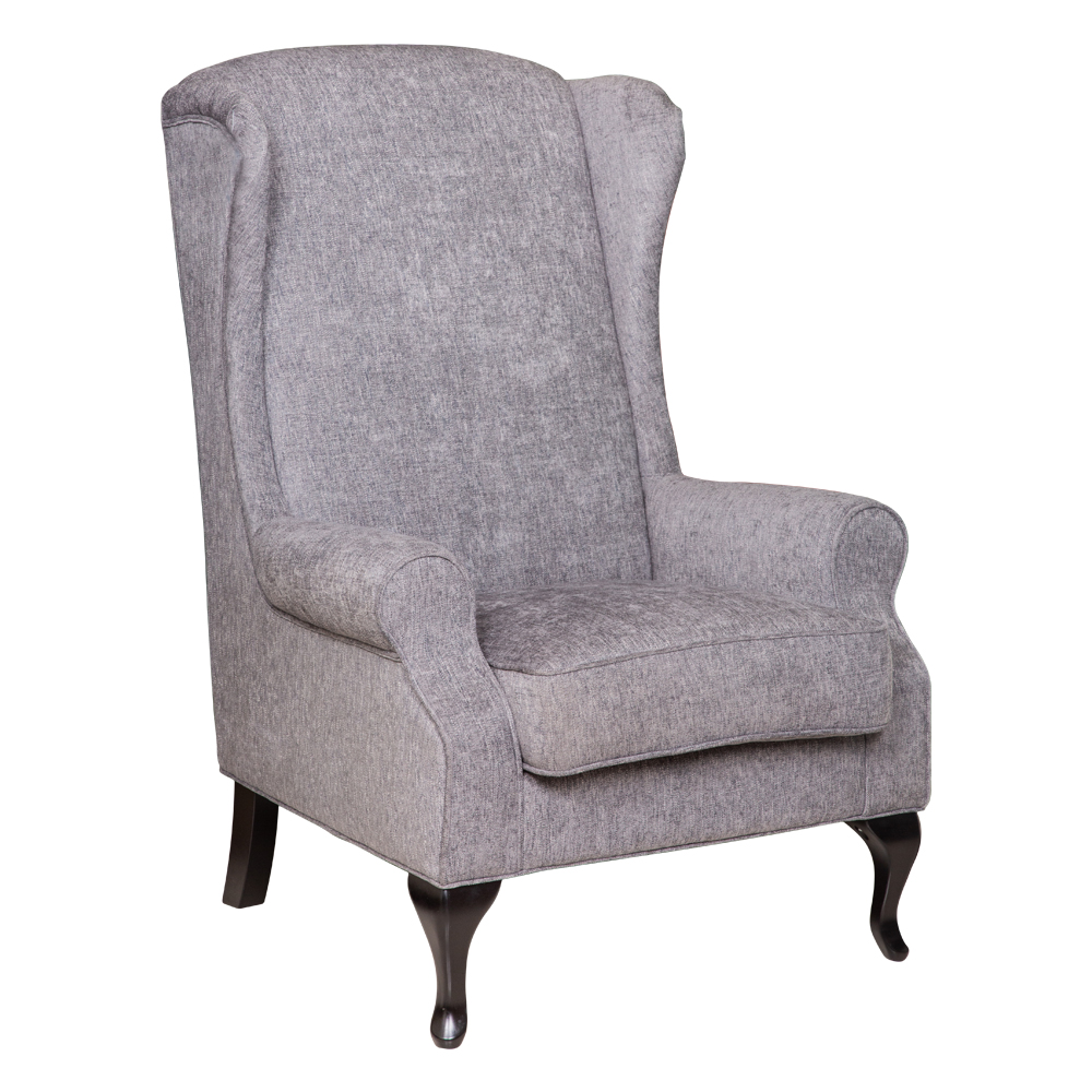 Fabric Arm Chair: 1-Seater; (82x91)cm, Ash