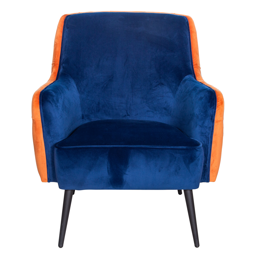Accent Single Seater Fabric Chair, Royal Blue 1
